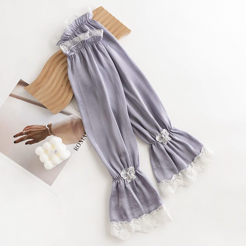 Bowknot Women's Summer Sunshade Ice Silk Arm Sleeves
