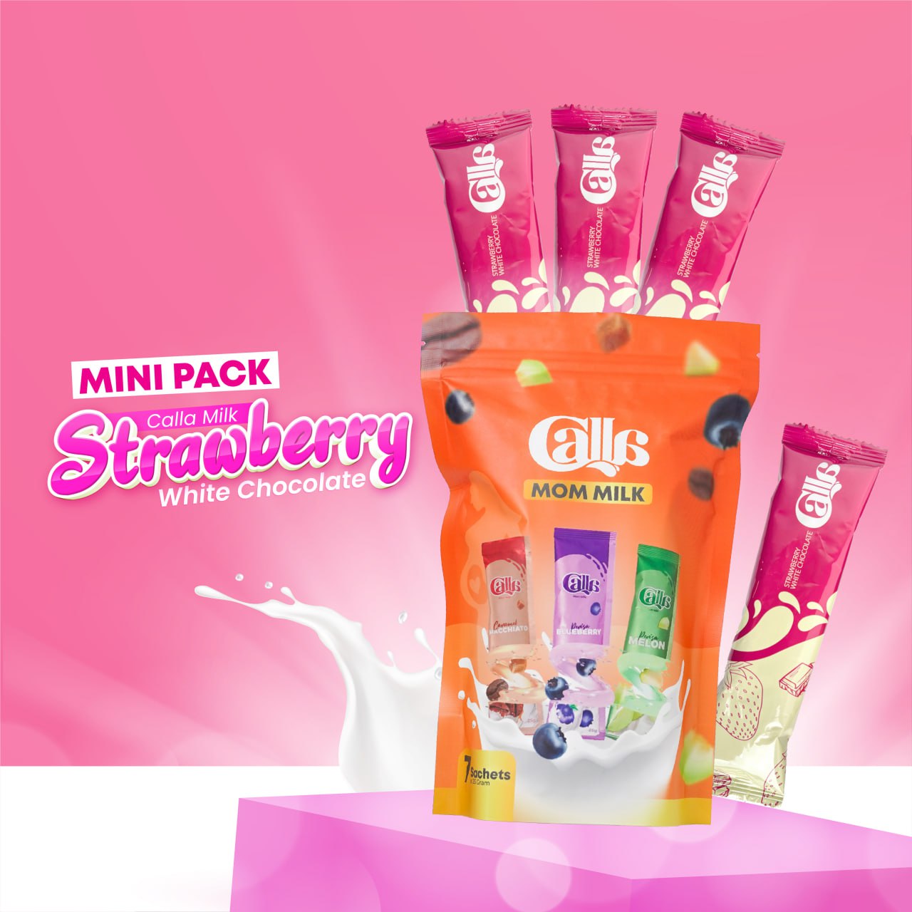Calla Milk Original - Strawberry White Chocolate