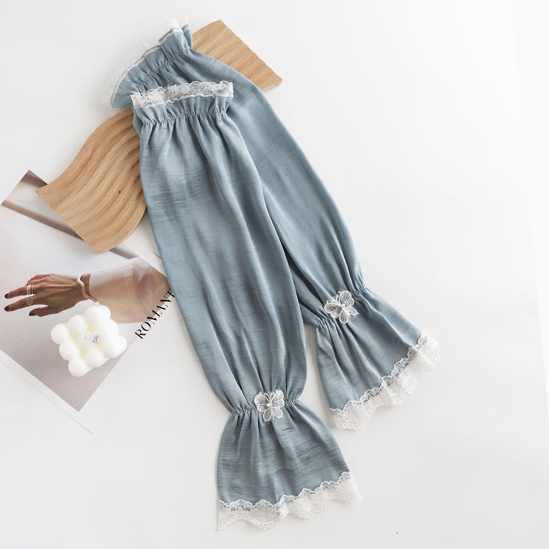 Bowknot Women's Summer Sunshade Ice Silk Arm Sleeves