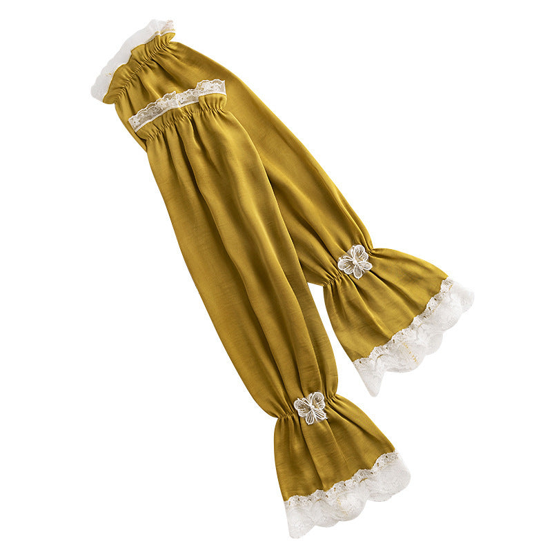 Bowknot Women's Summer Sunshade Ice Silk Arm Sleeves