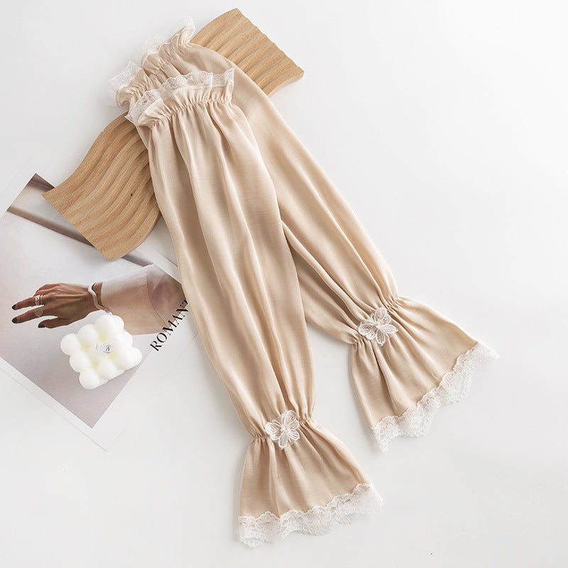 Bowknot Women's Summer Sunshade Ice Silk Arm Sleeves