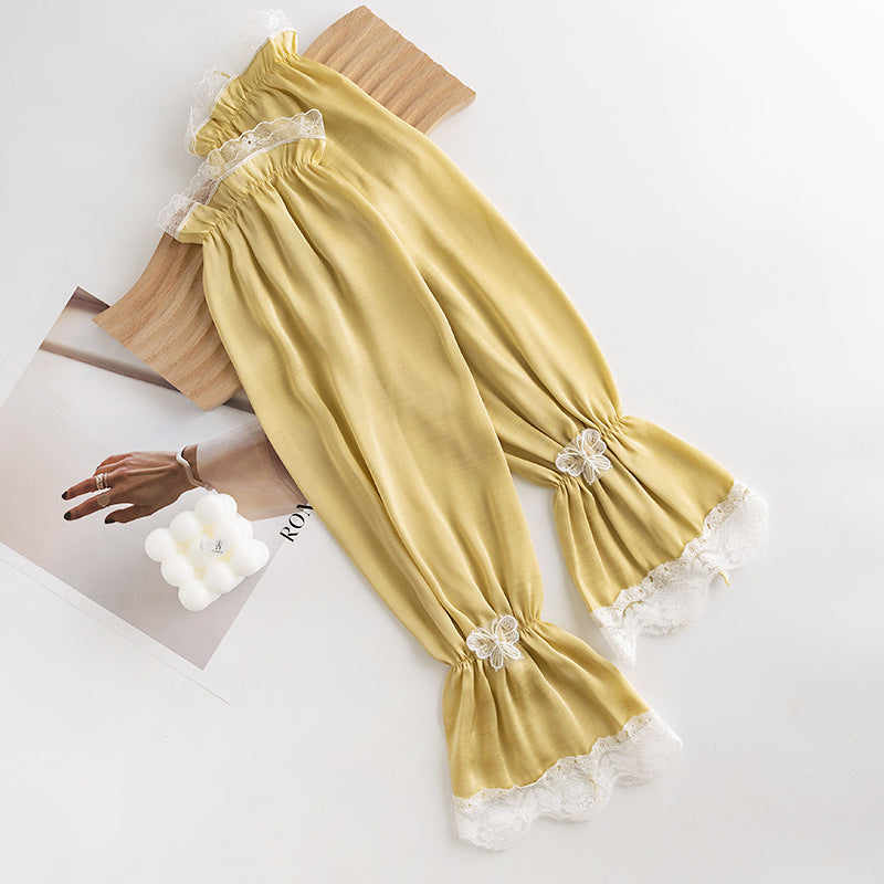 Bowknot Women's Summer Sunshade Ice Silk Arm Sleeves
