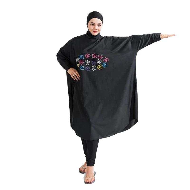 Modest Swimwear Long Sleeve Plus Size Available