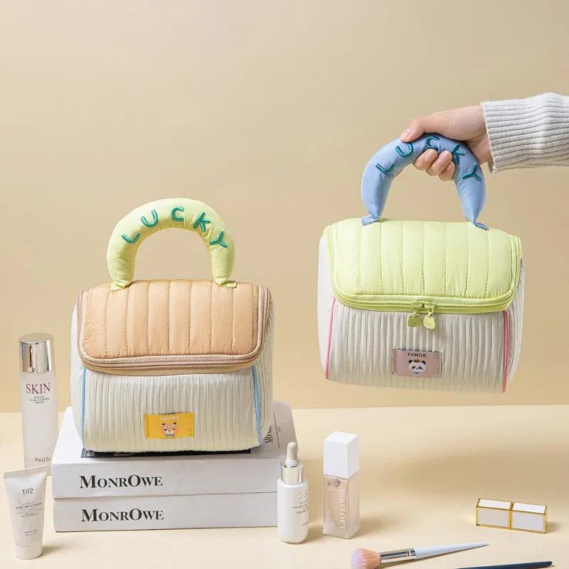 Cute Cartoon House Makeup Bag