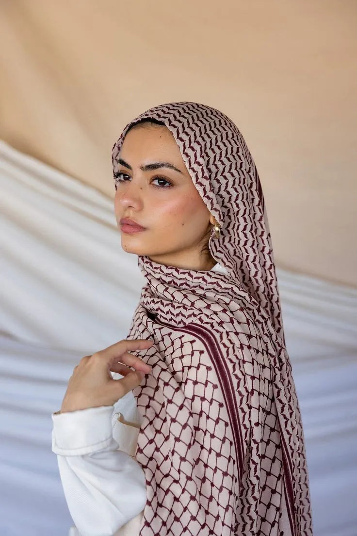 Kuffiyeh Prints Cotton Shawl