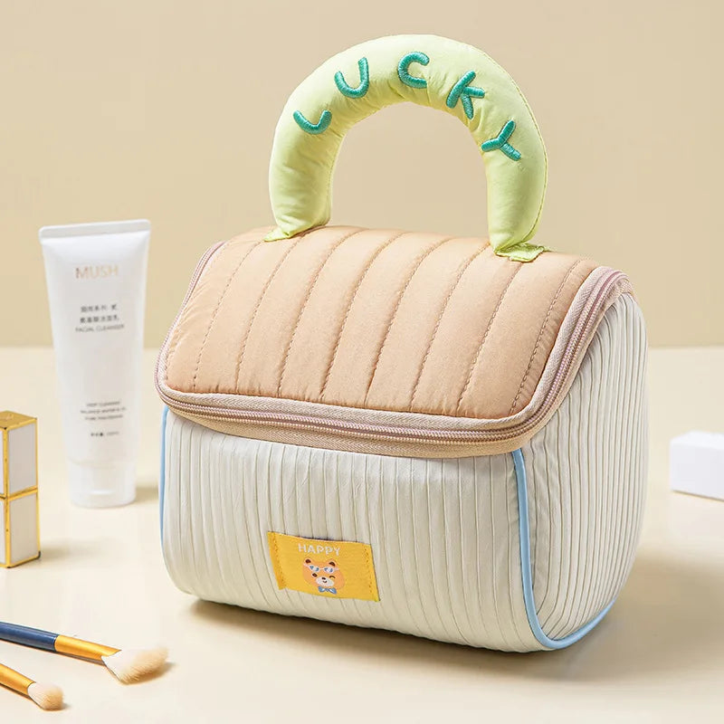 Cute Cartoon House Makeup Bag