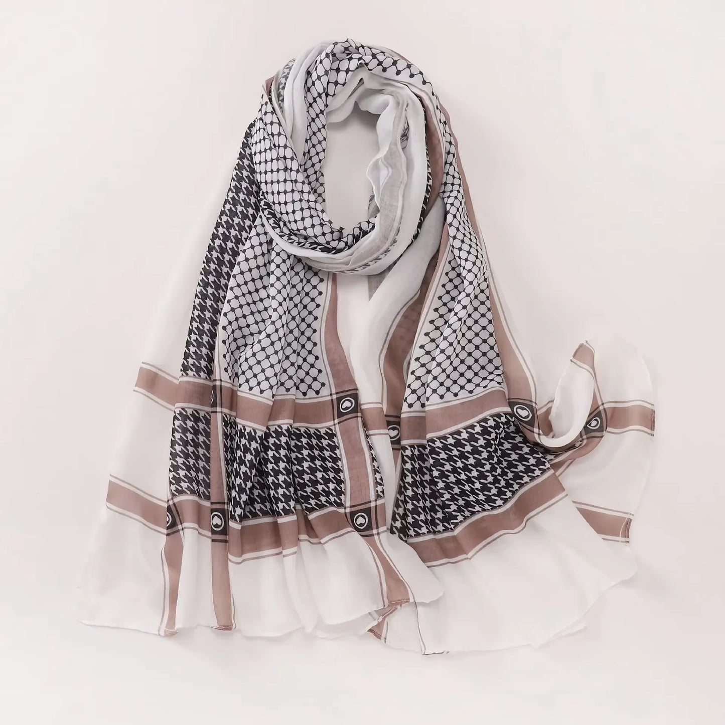 Kuffiyeh Prints Cotton Shawl