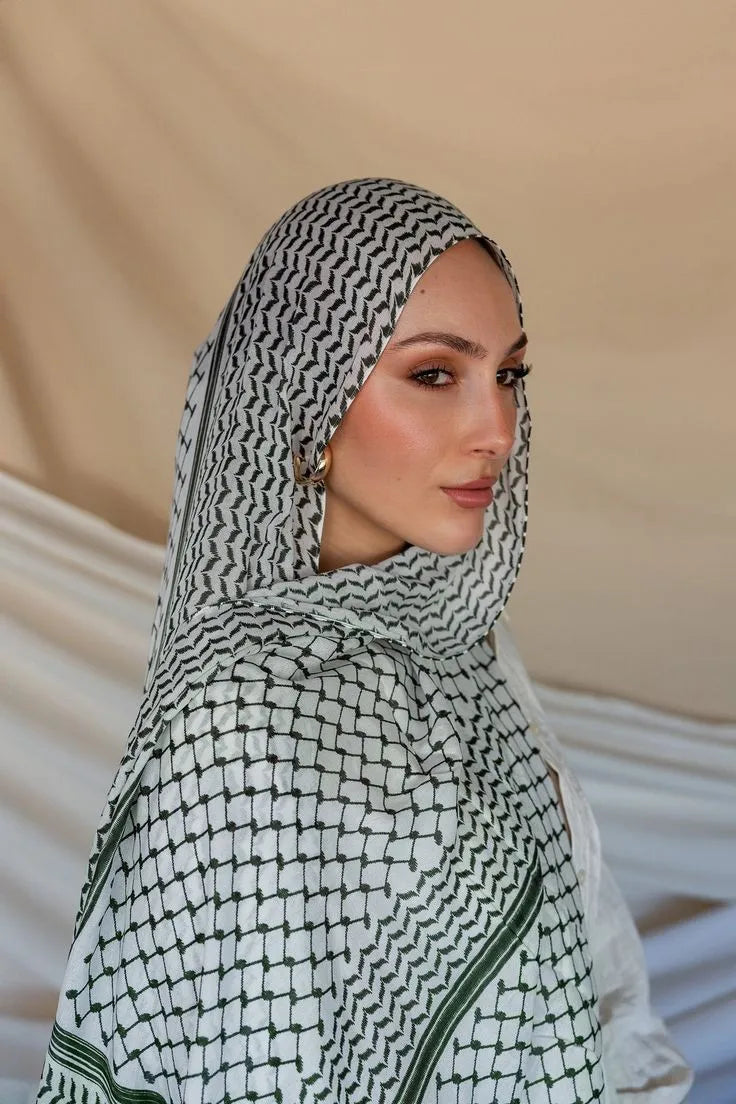 Kuffiyeh Prints Cotton Shawl