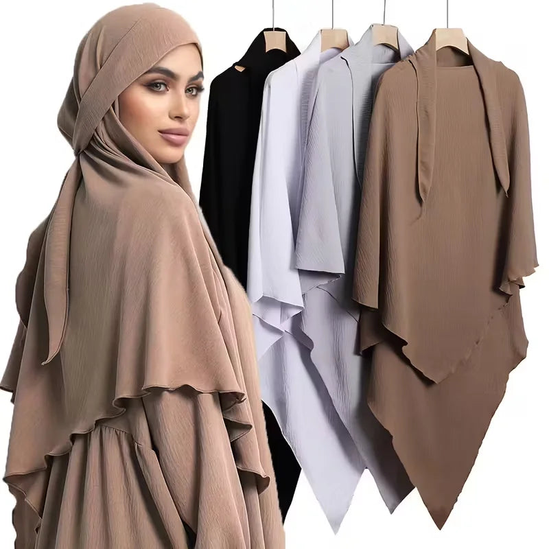 French Tie Back Khimar
