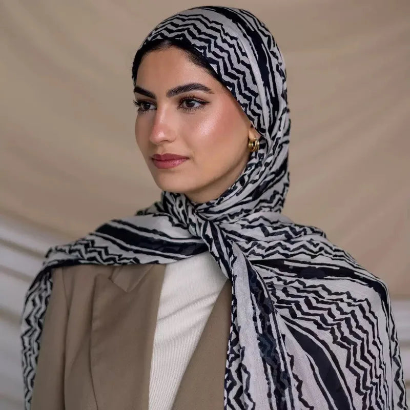 Kuffiyeh Prints Cotton Shawl