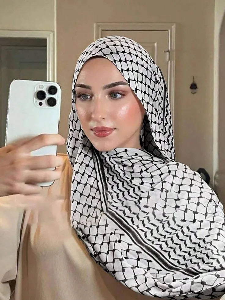 Kuffiyeh Prints Cotton Shawl