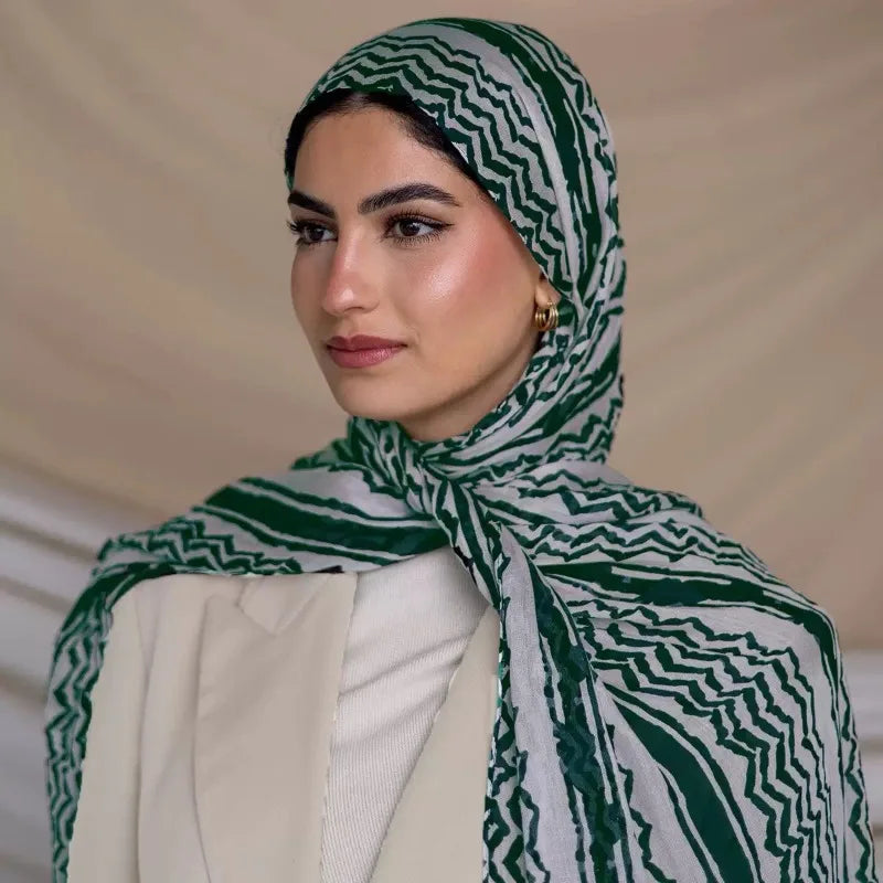 Kuffiyeh Prints Cotton Shawl