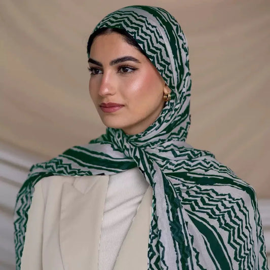 Kuffiyeh Prints Cotton Shawl