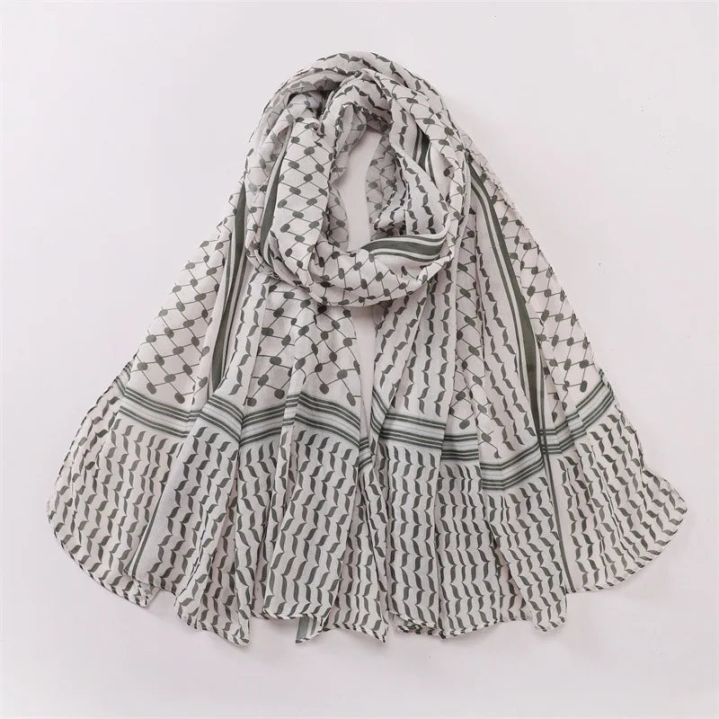 Kuffiyeh Prints Cotton Shawl