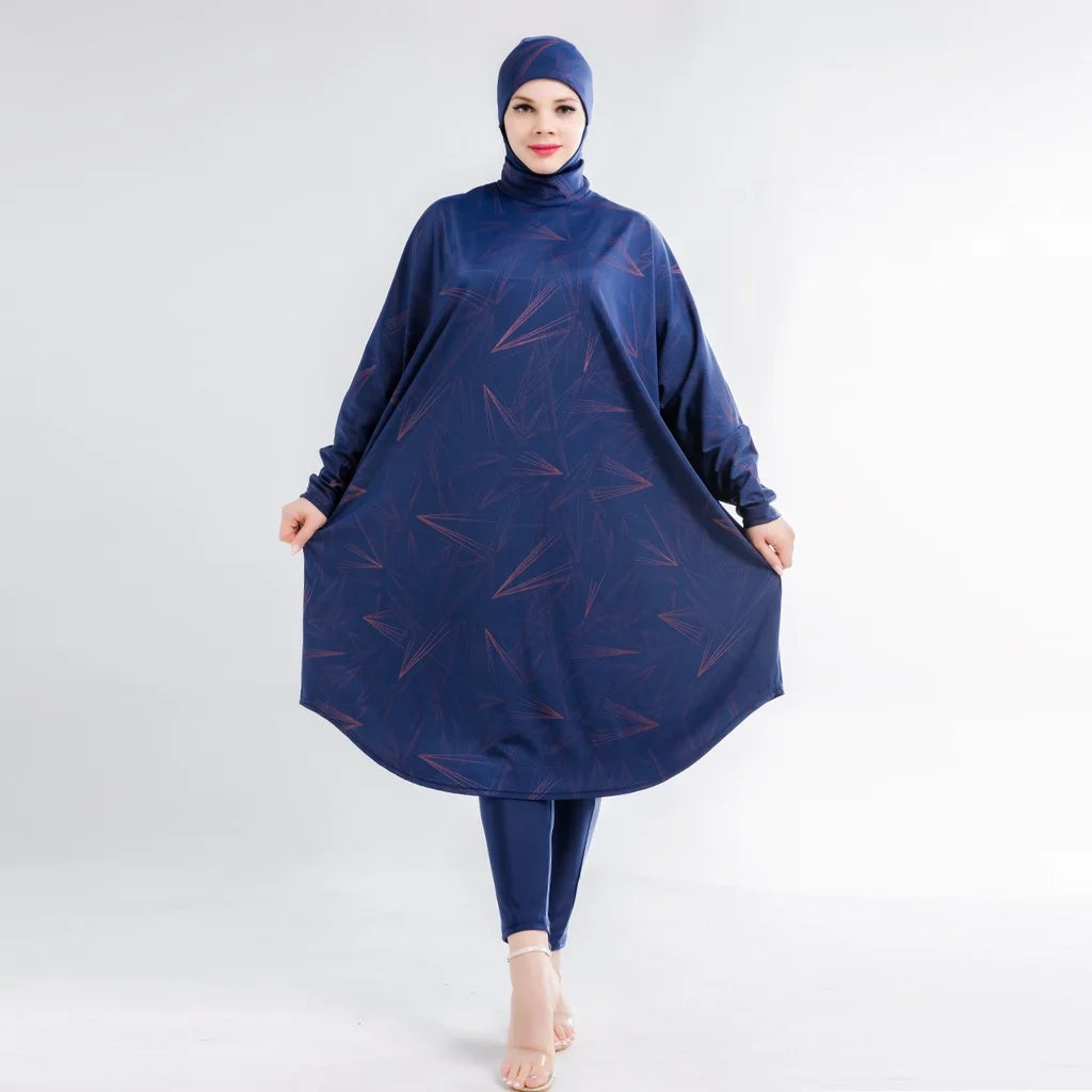 Modest Swimwear Long Sleeve Plus Size Available