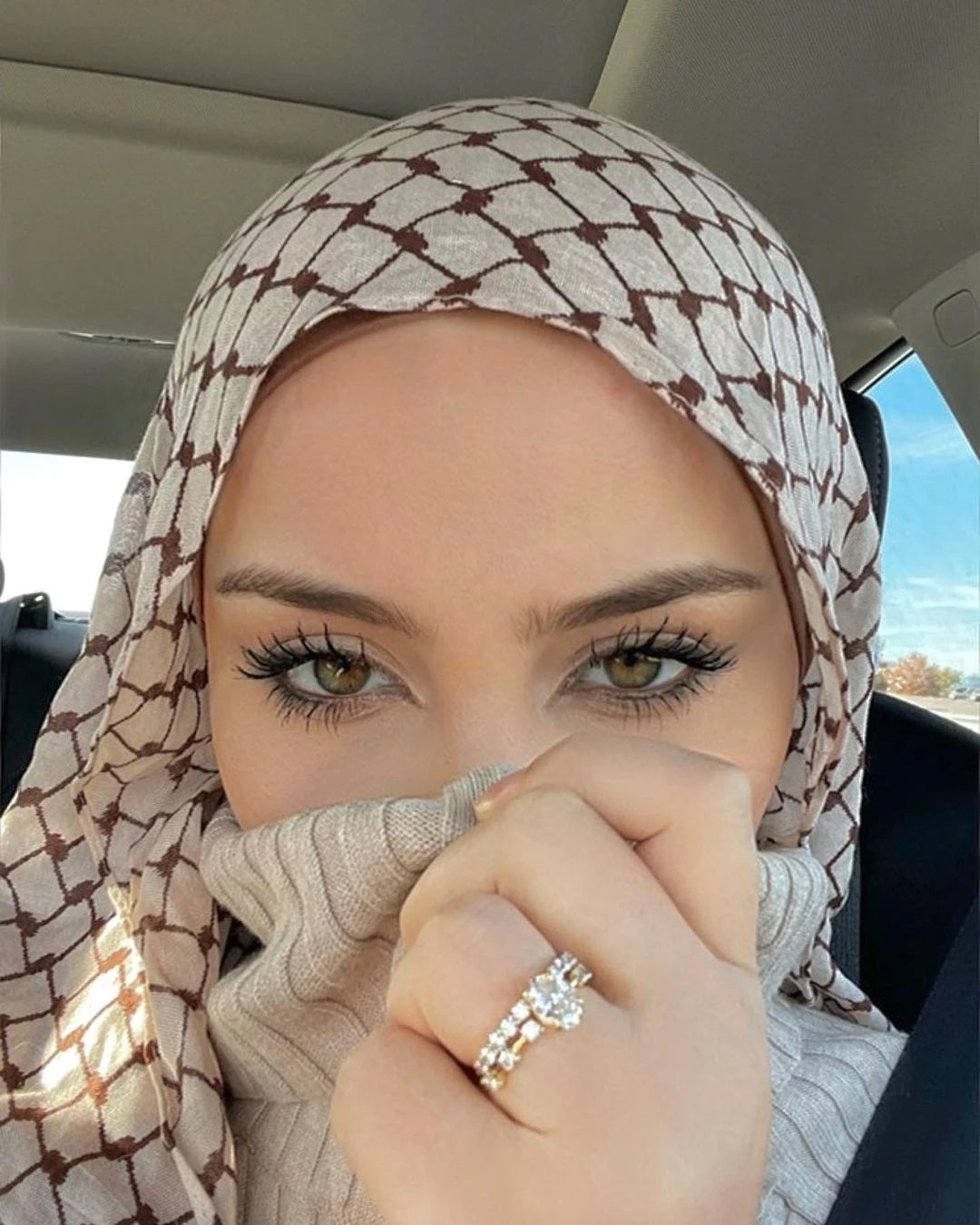 Kuffiyeh Prints Cotton Shawl