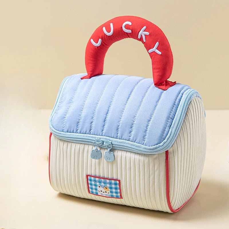 Cute Cartoon House Makeup Bag