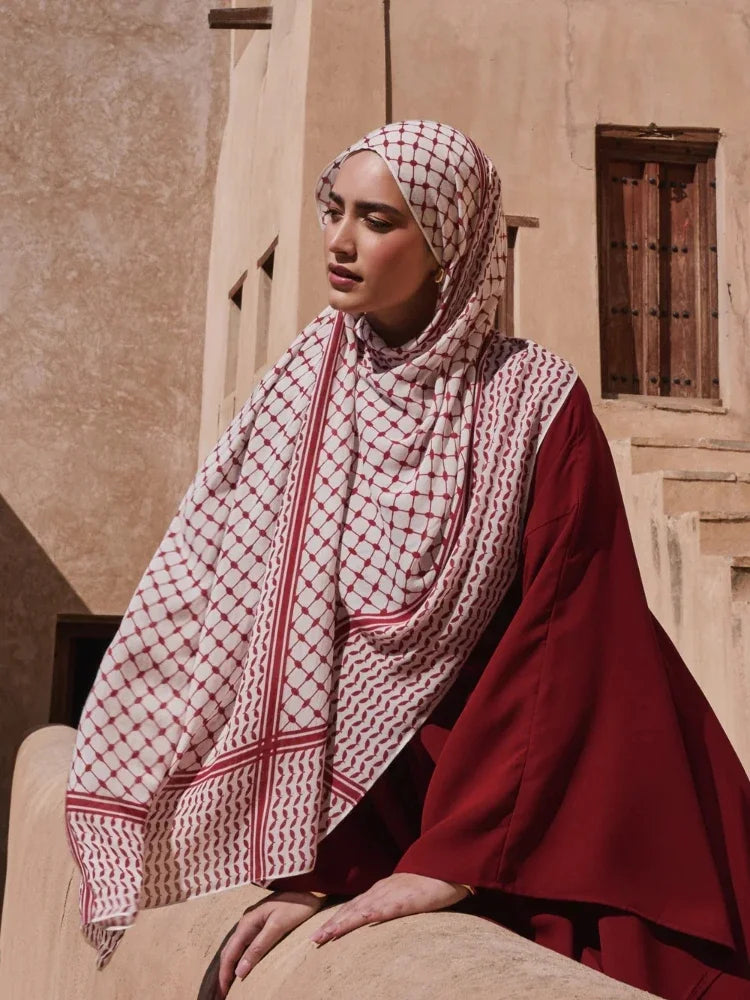 Kuffiyeh Prints Cotton Shawl