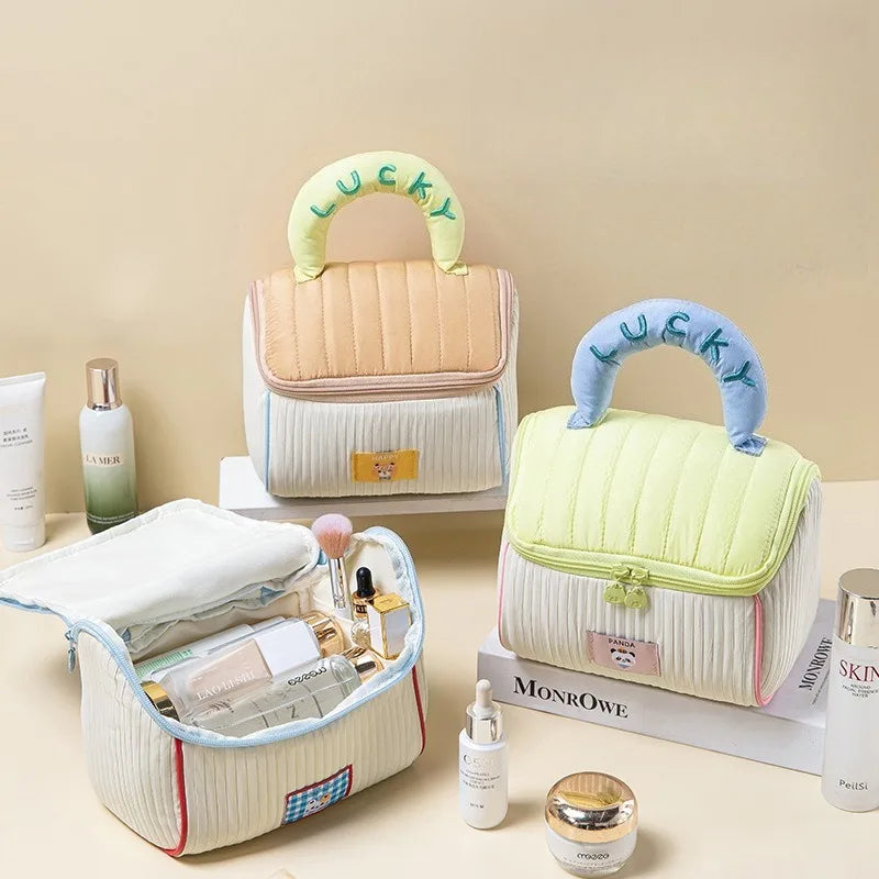 Cute Cartoon House Makeup Bag
