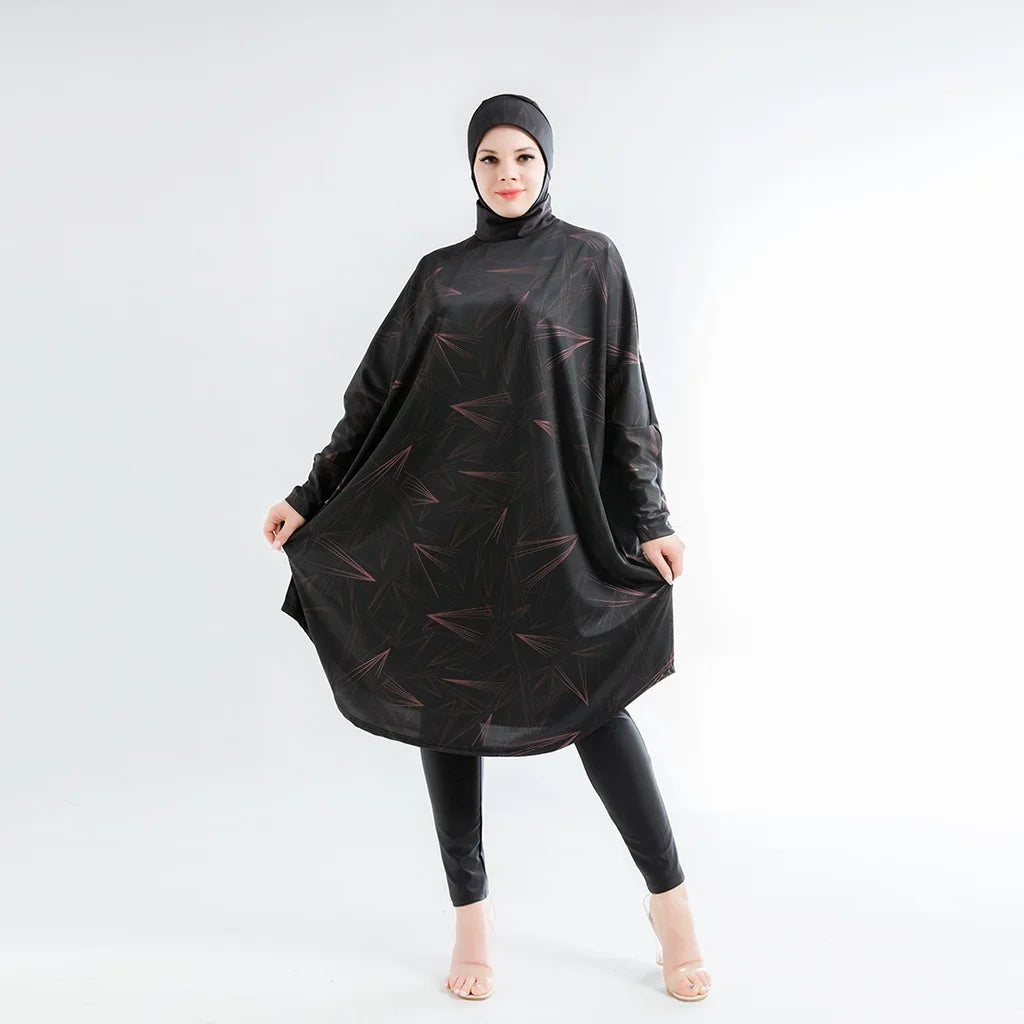 Modest Swimwear Long Sleeve Plus Size Available