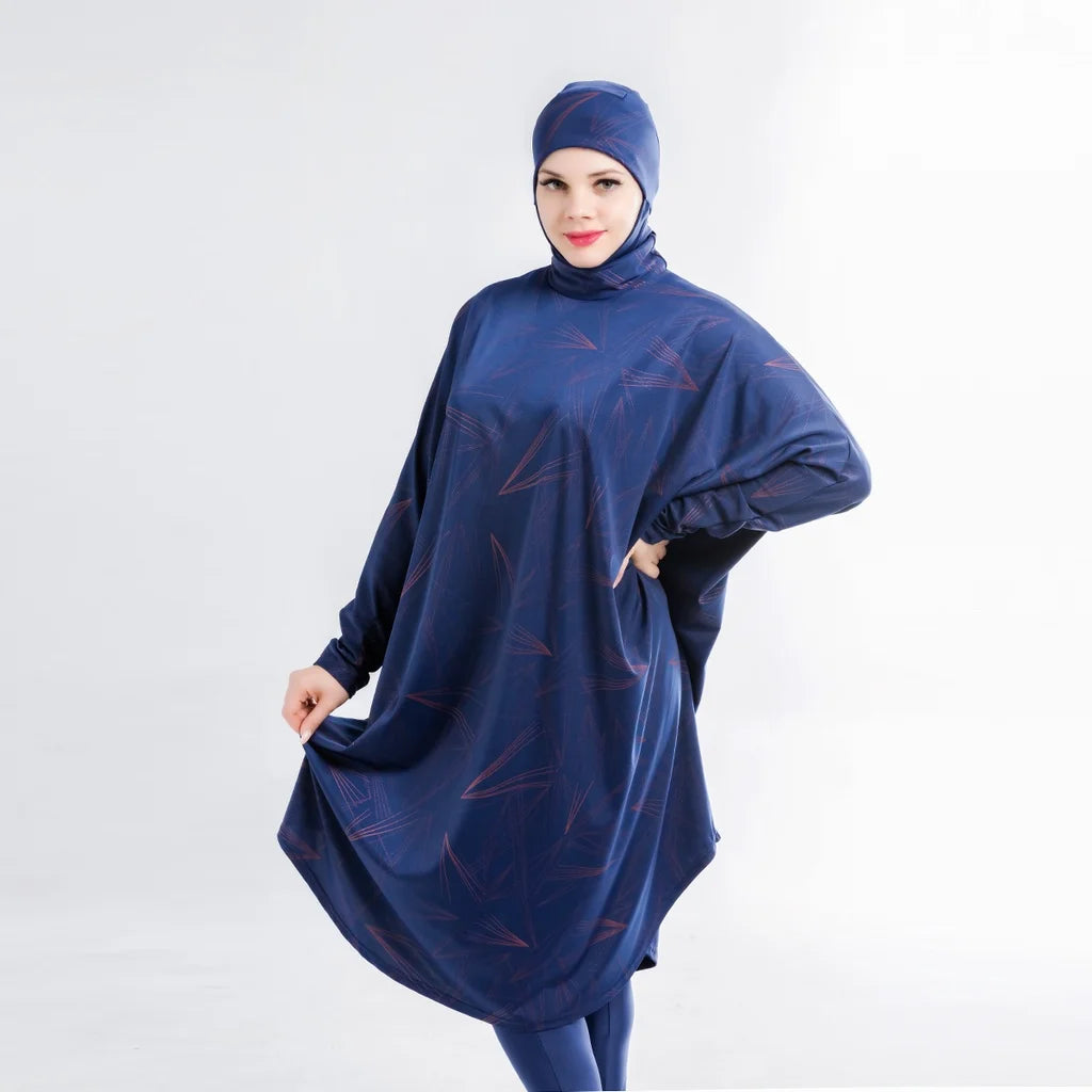 Modest Swimwear Long Sleeve Plus Size Available
