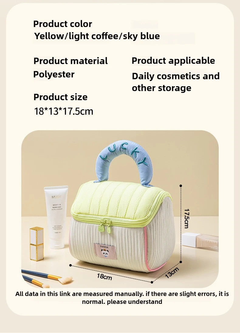 Cute Cartoon House Makeup Bag