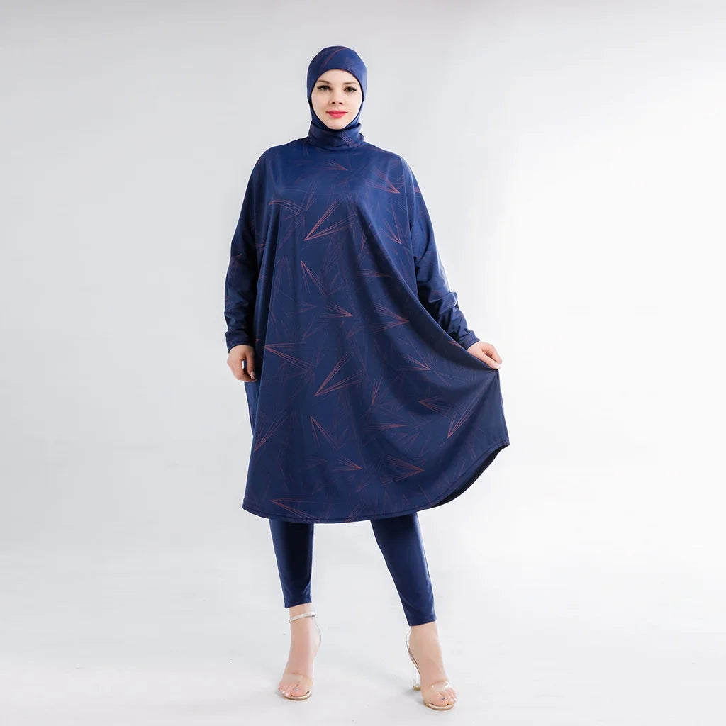 Modest Swimwear Long Sleeve Plus Size Available