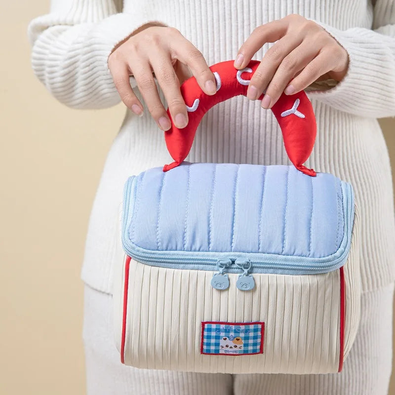 Cute Cartoon House Makeup Bag
