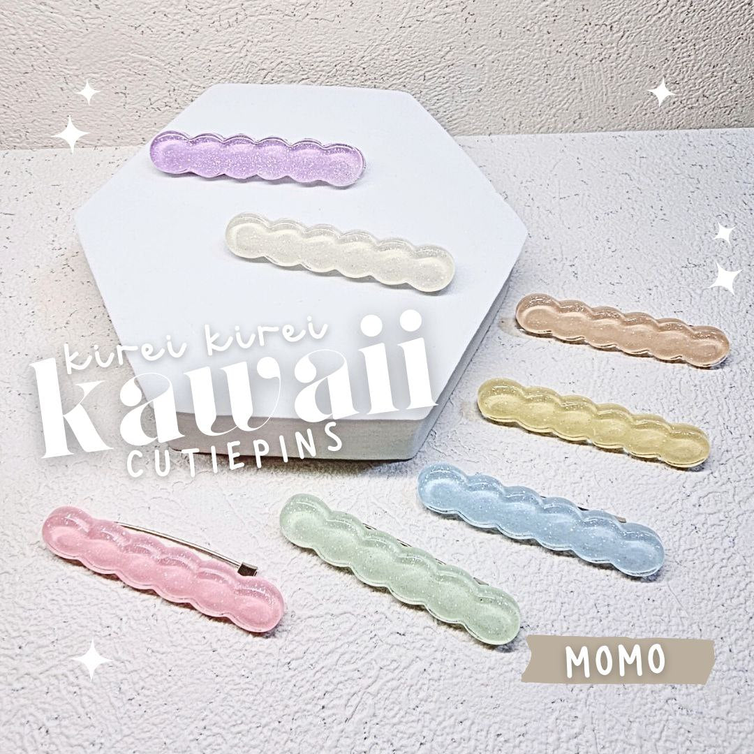 Kirei Kawaii Long Pins - MOMO (KimyJoe Cutiepins)