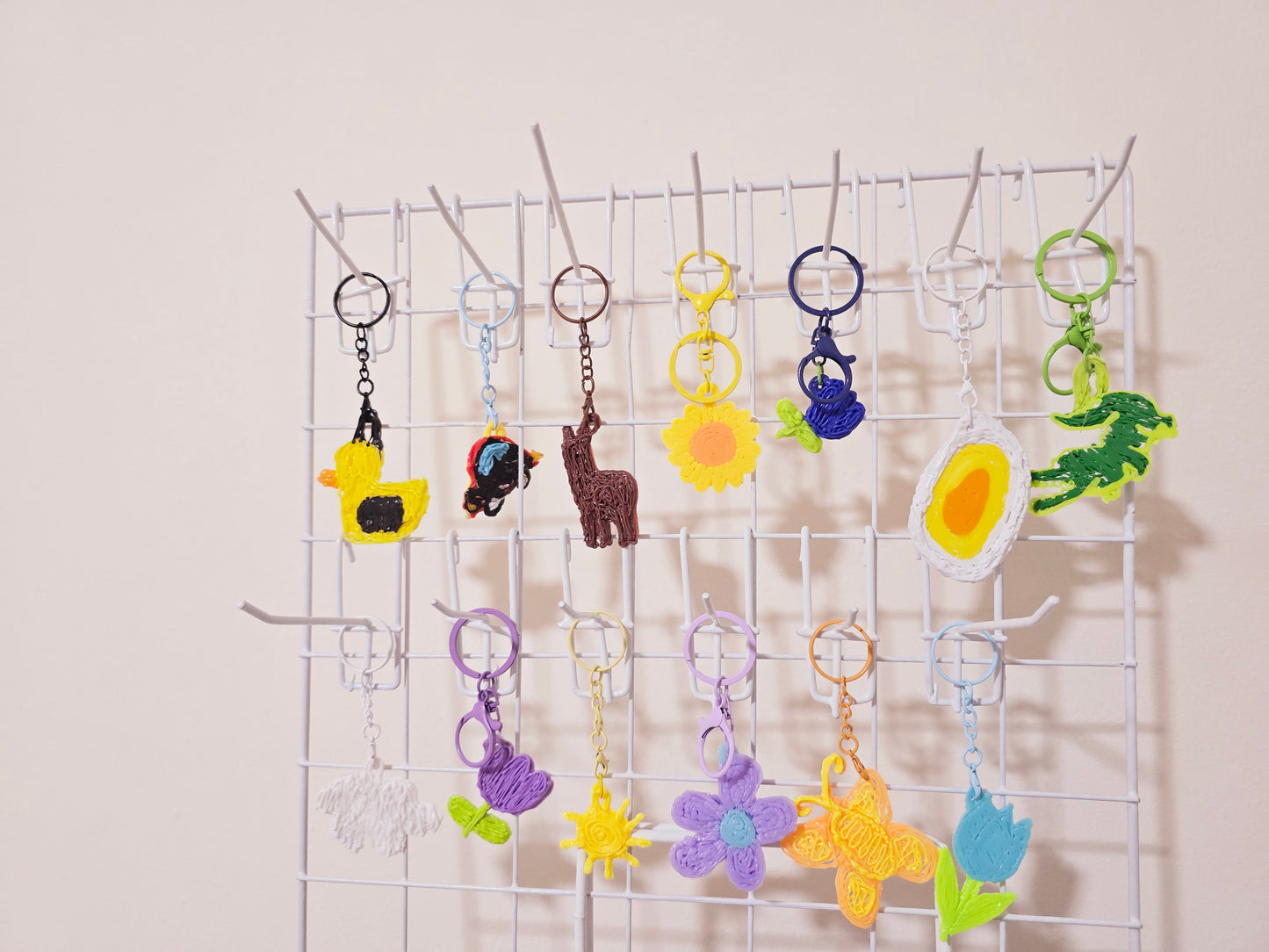 HANAH&DUCK Handmade 3D Art Keychains