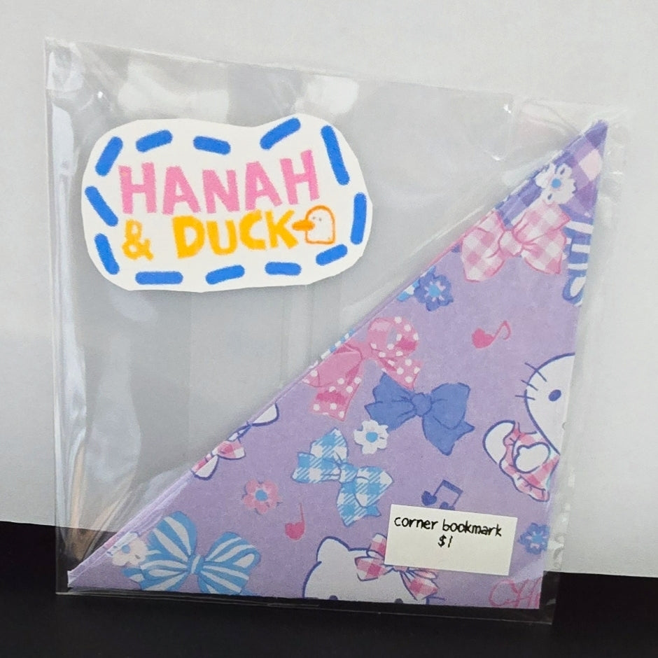 HANAH&DUCK Handmade Corner Bookmarks (buy 2 free 1)