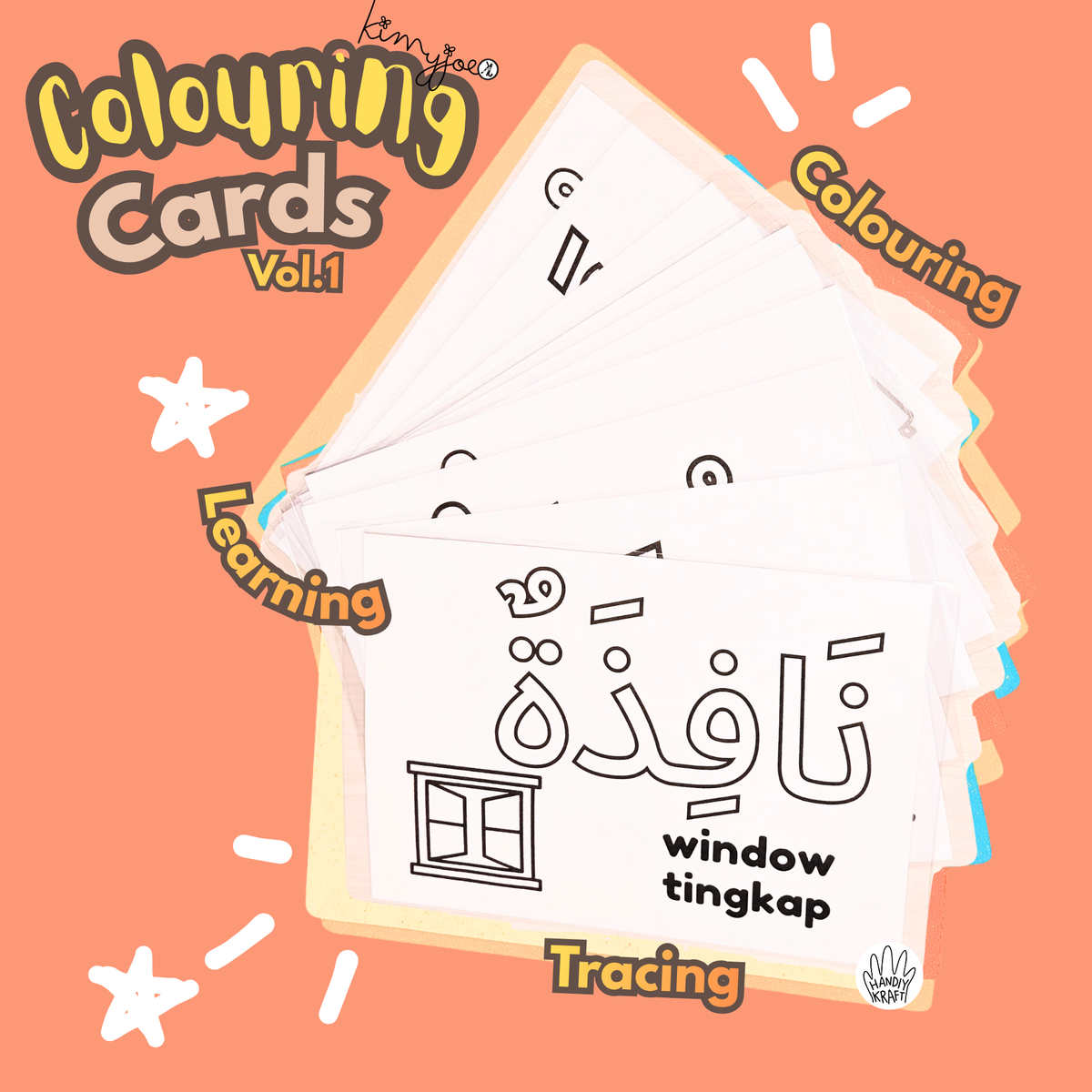 Trilingual Colouring Cards Vol.1