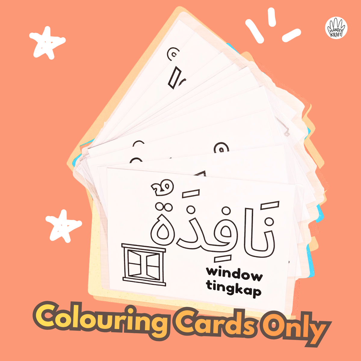 Trilingual Colouring Cards Vol.1