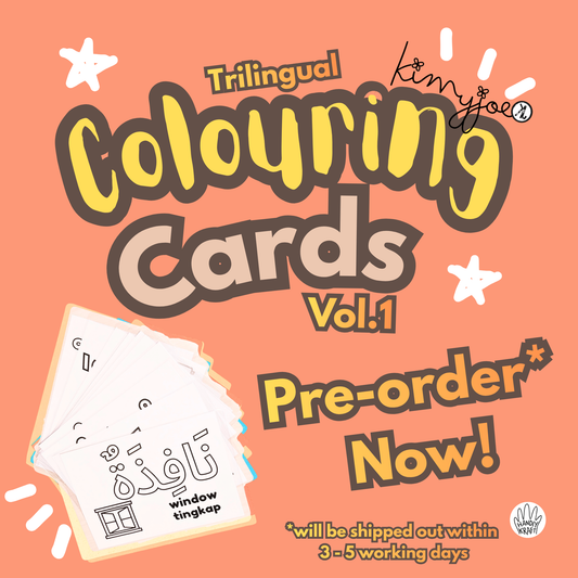 Trilingual Colouring Cards Vol.1