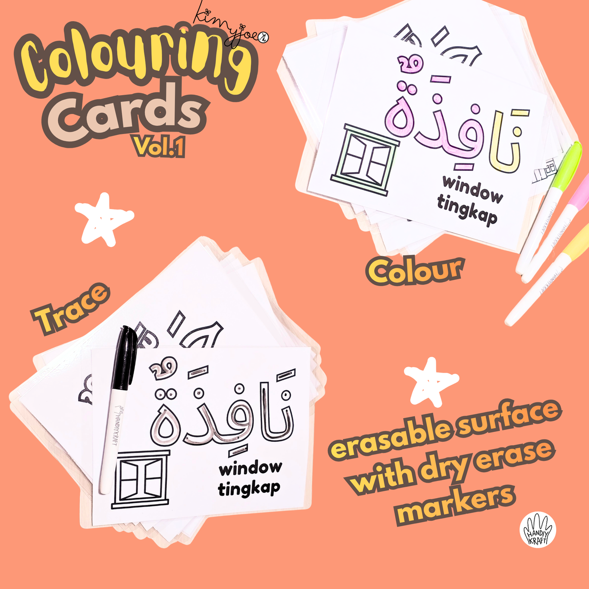 Trilingual Colouring Cards Vol.1